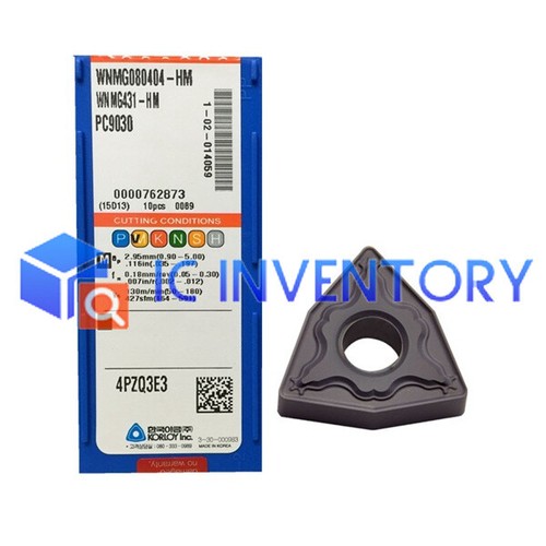 10Pcs New KORLOY CNC blade WNMG080404-HM PC9030 WNMG431-HM - Picture 1 of 1