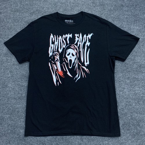 Ghostface Shirt XL Extra Large Black Scream Movie Halloween Graphic Tee New - Picture 2 of 8