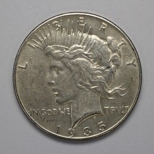 1935 Peace Silver Dollar