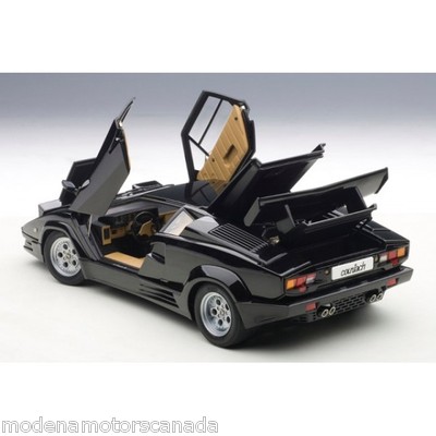 LAMBORGHINI COUNTACH 25TH ANNIVERSARY BLACK 1:18 by AUTOART BRAND