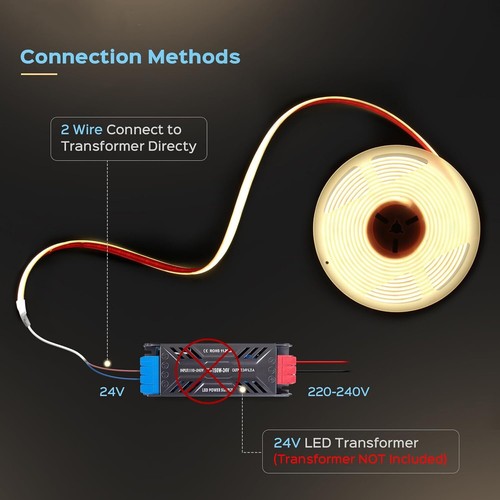 Striscia LED 24V 150W dimmerabile linear COB lama luce IP68 piscina fontana 10mt - Imagen 5 de 15