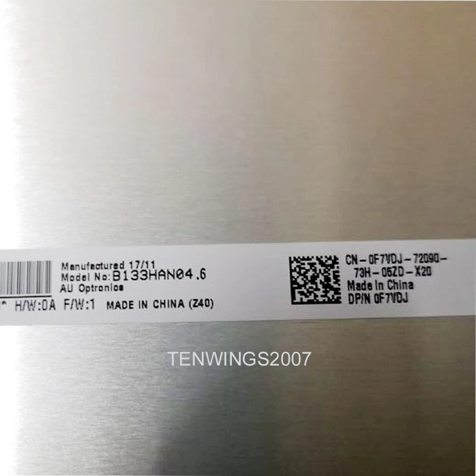 13.3"FHD IPS LCD SCREEN F Dell Latitude 7380 7390 p28s Non-touch 03PVJF AUO462D - Image 4 of 4