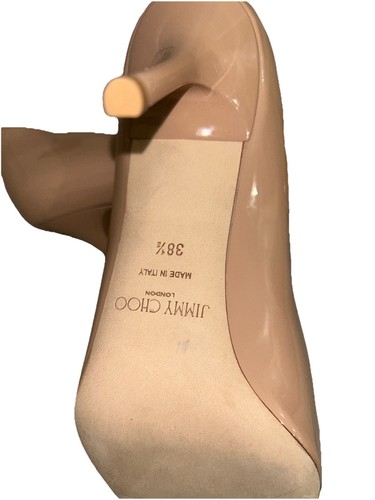 Jimmy Choo Agnes Opat Lack Pumps 38 1/2 Euro 7,5 Puderrosa Stiletto - Bild 7 von 7