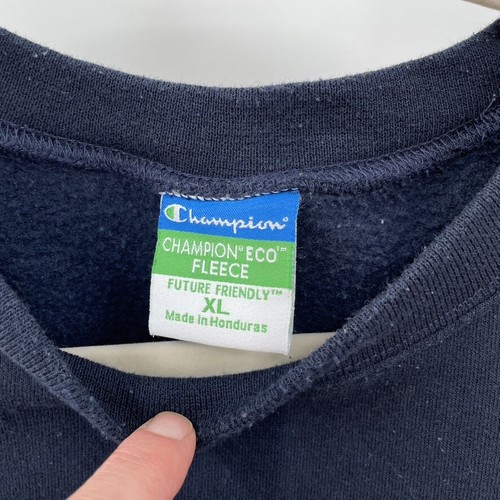 Felpa Champion Uomo Notre Dame Navy Fightin Irlandese Ricamata Taglia XL - Foto 3 di 6