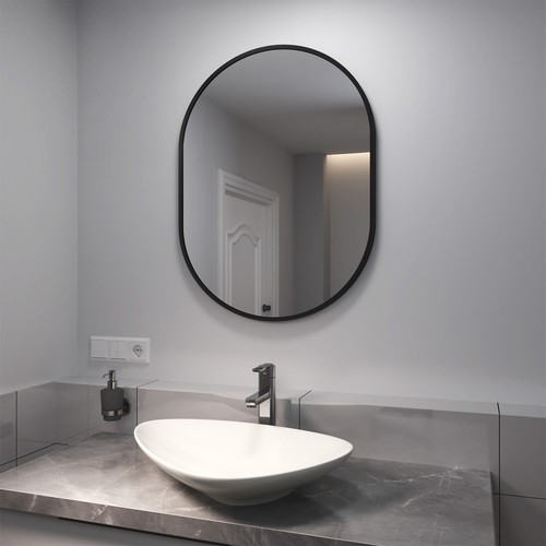 EMKE Large Oval Wall Mounted Mirror Farme For Bathroom Bedroom Makeup Dressing - Picture 12 of 15
