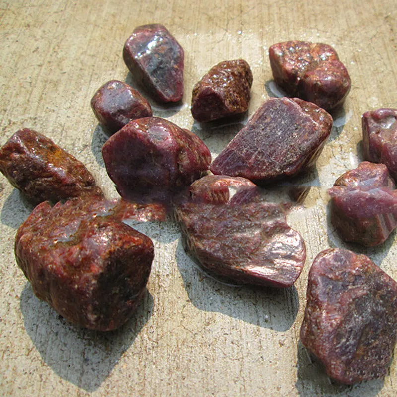 100G Natural Red Ruby Stone Original Minerals Specimen Healing Reiki Gemstone