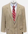 Brooks Brothers Jacket Mens 46R Beige Glen Plaid Main Line USA Blazer Sportcoat