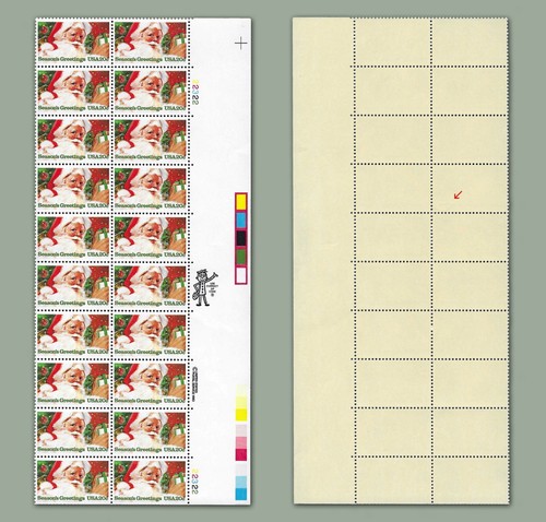 Scott No. 2064 - 20 Cent Christmas Contemporary - Plate block of 20, MNH