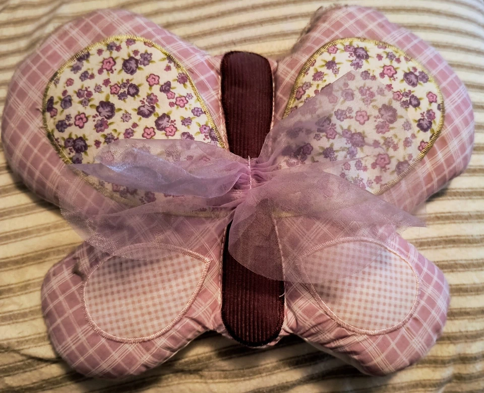 Mariposas de ciruela de azúcar Cocalo colgante flor púrpura/rosa - Juego de 3 piezas Foto 4 de 4