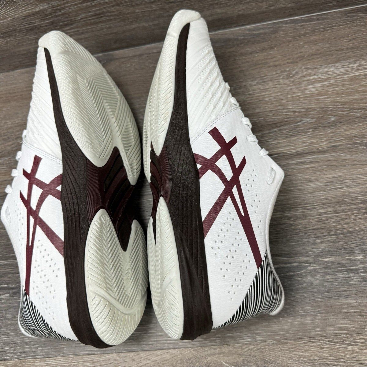 Asics Mens Solution Swift FF White Antique Brown Running  display picture 1