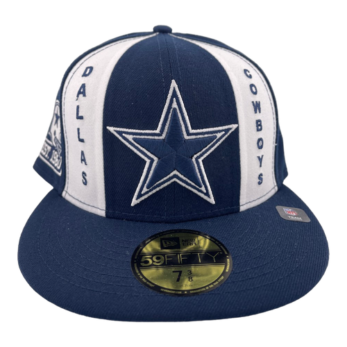 Cappello aderente New Era Dallas Cowboys Pro Image 2022 toppa laterale rotellina 59FIFTY - Foto 2 di 6