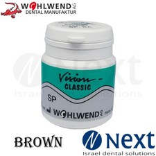 Dental lab ceramic porcelain Vision classic Wohlwend SCHULTER SP 20gr BROWN