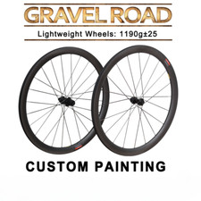 Full Carbon Fiber Bicycle Wheelset 42mm 55mm Tubeless Wheels 25mm Width Rims