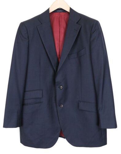 SUITSUPPLY La Spalla Men Suit UK46R Single-Breasted Classic Wool Blue 2 Piece - Picture 2 of 22