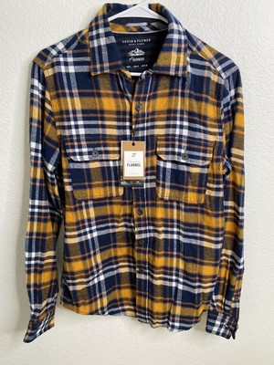 Denim & Flower ricky singh get elevated flannel shirt  mens size S Multicolor