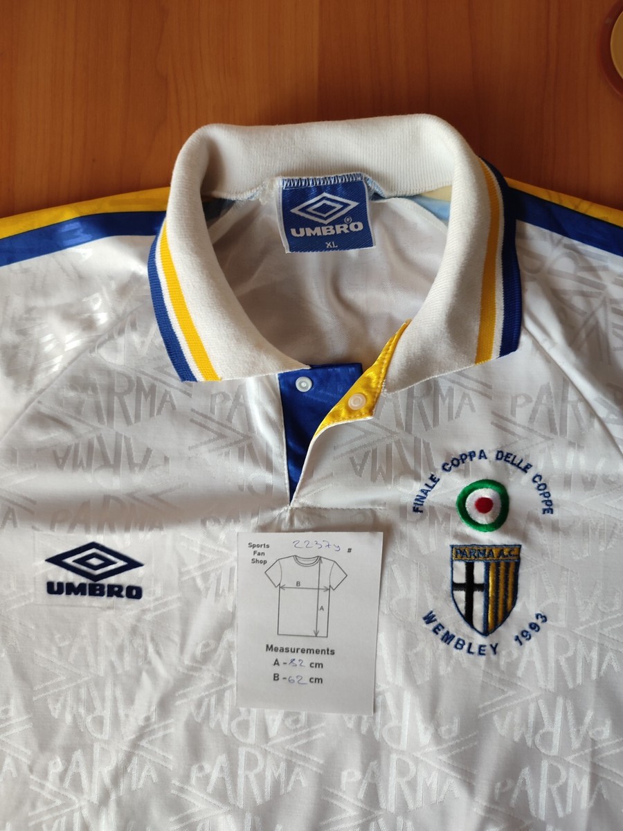 Parma Calcio 1993 Cup Winners' Cup Sz XL jersey soccer shirt Parma Calcio 1993 Cup Winners' Cup Sz XL jersey soccer shirt