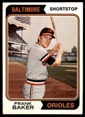 1974 Topps #411 Frank Baker VG-EX Baltimore Orioles | eBay