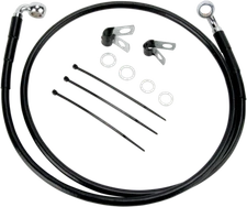 Drag Specialties Extended Stainless Steel Front Brake Line Kit 1741-2572