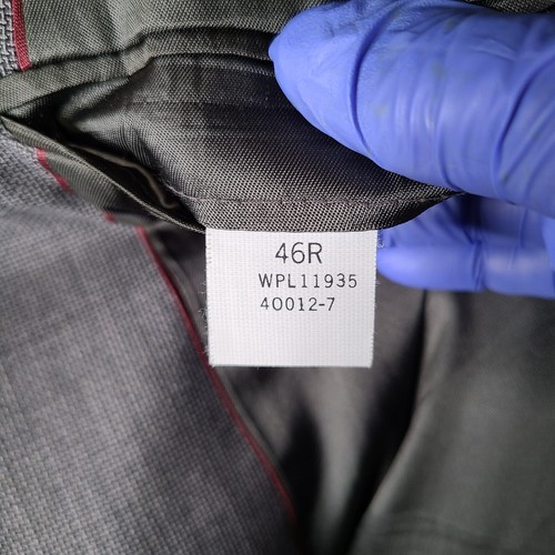 Vintage Stafford Jacket Men 46R Gray Blazer Worsted Wool Blend 2 Button USA Made - Picture 7 of 13