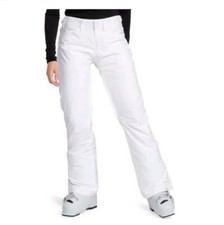 NWT Roxy Women  s Backyard SKI / SNOWBOARD Pants White Size XL Retail 159.00