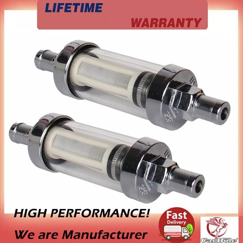 Universal 10mm Racing Ready Inline Fuel Filter Washable Reusable Motorcycle3/8 " - Bild 2 von 15