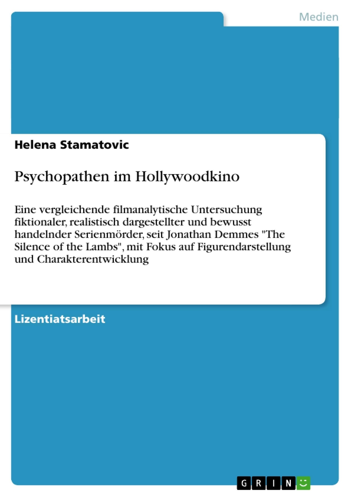 Thumbnail - Psychopathen Hollywoodkino | Helena Stamatovic | Taschenbuch |