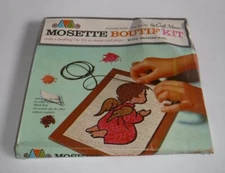Vintage 1965 Mosette Craft Master PRAYING GIRL" Mosaic Kit M-173