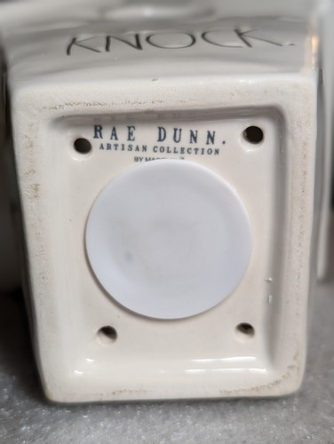 Rae Dunn Artisan Collection by Magenta KNOCK Ceramic Bird House  Nest On Back - Picture 10 of 16