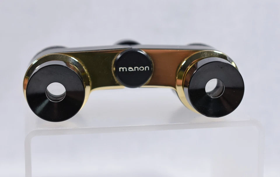 Binoculares de ópera vintage MANON ESCHENBACH OPTIK dorados y negros - hechos en Alemania Foto 3 de 4