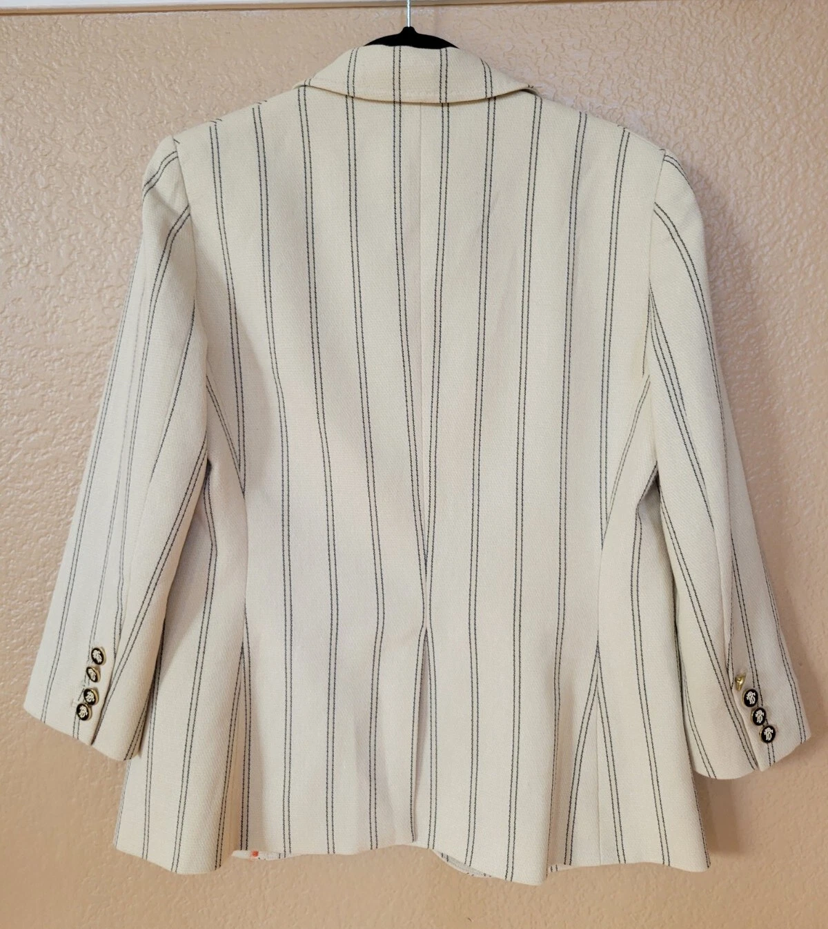 Giacca blazer a righe TORY BURCH Penny taglia 6 collezione A Runway & A Tory Fave