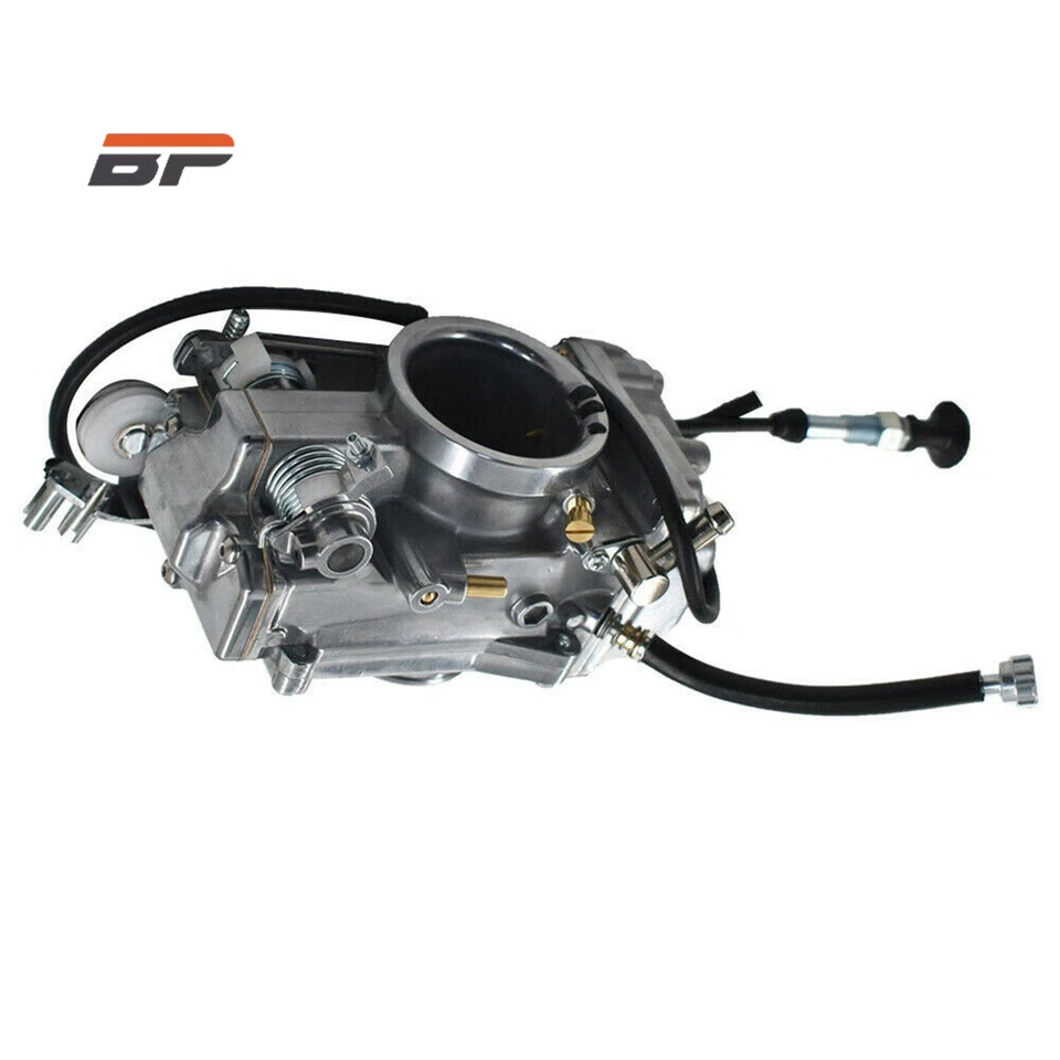 Nuevo carburador pulido de ánima lisa HSR48 48 mm carburador 48-2 para Harley Evo Twin Foto 4 de 4