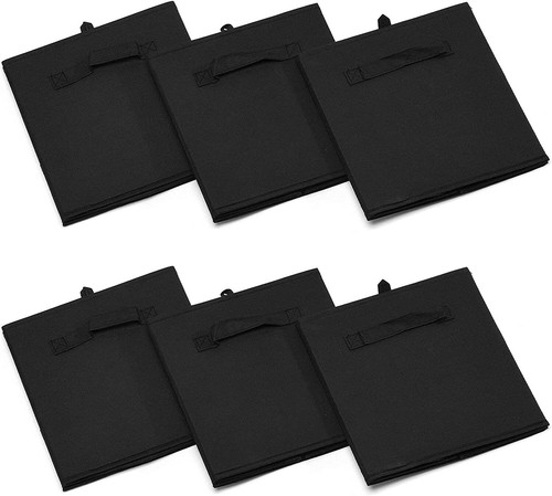 6 MaidMAX Cloth Storage Cubes Bins Dual Handles for Home Closet Drawers FOLDABLE - Picture 3 of 5