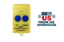 GEM 2-Button Transmitter – Remote Control for Garage, Gate, or Security Systems