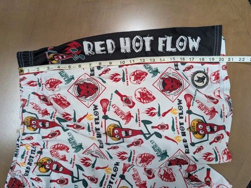 Flow Society Shorts Large Youth Chili Peppers Pockets Red Hot Flow - Picture 6 of 8