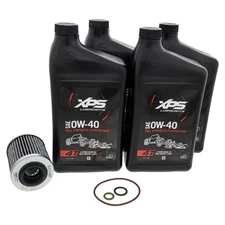 Ski-Doo OEM, 4T 0W-40 Synthetic Oil Change Kit, Rotax 1200 4-TEC, 9779255