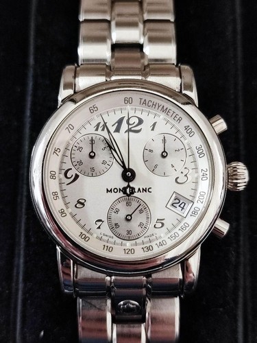 Mont Blanc Exc+5 New Battery Meisterstuck 7039 Women's Quartz Watch 31mm w/Case - Picture 12 of 24