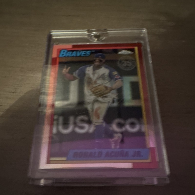 Topps 2025 Chrome 90CB silver  Ronald Acuña Jr. Braves Insert #90CB-2