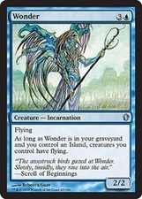 MTG magic cards 1x Wonder Commander 2013 Light Play, English