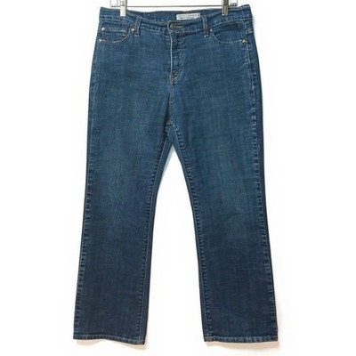Levis Perfectly Slimming Boot Cut 512 Jeans Womens Dark Wash Blue Stretch 12s