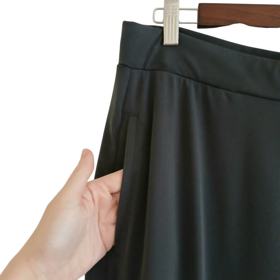 Брюки женские Susan Graver повседневные жидкие трикотажные средний серый регулируемый подол на кнопках - Изображение 4 из 4