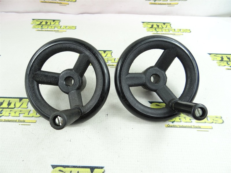 PAIR OF MACHINE HANDLES 5" OD 1/2" ID
