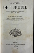 1859 Histoire De Turquie Charles Barthelemy Ottoman Empire History France Book