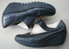 FLY London Black Leather Wedges ~ Size 41 — photo 3