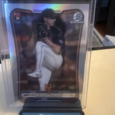Brandon Sproat 2026 Bowman RC Red Rookie Logo Chrome Refractor #33 Mets