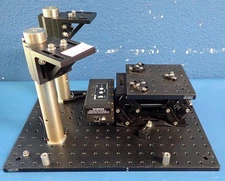 THORLABS 973/579-7227 Solid Aluminum Breadboard w/ L490MZ/M Motorized Lab Jack