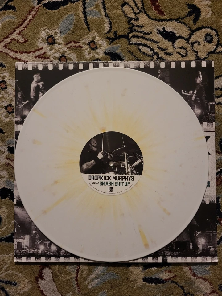 Dropkick Murphys - Smash Shit Up Vinyl, 12" LP White/Gold Splash - Near Mint NM - Image 4 of 4