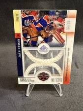 2024-25 SP Game Used Zach Hyman 2023 Heritage Classic Net Cord /35 Oilers