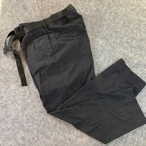 Chef Pants, Cook Cool by Happy Chef,  Large, 97%, Cotton, Black w/ Belt 