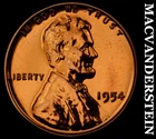 1954 Lincoln Wheat Cent - Choice Gem Proof  Lustrous  No Reserve  #K2630