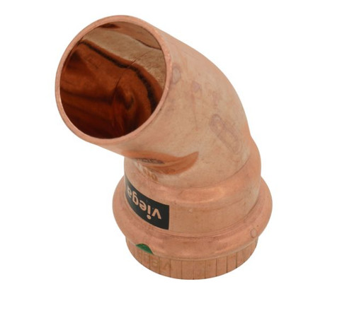 Lot Of 15 Viega 77058 ProPress Copper 1" x 1" 45 Street Degree Elbow P x FTG